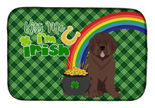 Load image into Gallery viewer, Brown Newfoundland St. Patrick's Day Dish Drying Mat – Absorbent, Artistic Kitchen Essentials