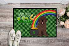 Load image into Gallery viewer, Brown Newfoundland St. Patrick's Day Doormat - 24x36 Decorative Floor Mat – Indoor/Outdoor Rug with Artistic Flair