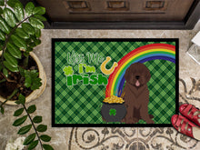 Load image into Gallery viewer, Brown Newfoundland St. Patrick's Day Doormat - 24x36 Decorative Floor Mat – Indoor/Outdoor Rug with Artistic Flair