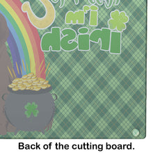 Load image into Gallery viewer, Brown Newfoundland St. Patrick's Day Glass Cutting Boards – Durable, Decorative Kitchen Art Large