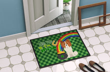 Load image into Gallery viewer, Red and White Papillon St. Patrick's Day Doormat - 24x36 Decorative Floor Mat – Indoor/Outdoor Rug with Artistic Flair