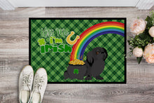 Load image into Gallery viewer, Black Pekingese St. Patrick's Day Doormat - 24x36 Decorative Floor Mat – Indoor/Outdoor Rug with Artistic Flair