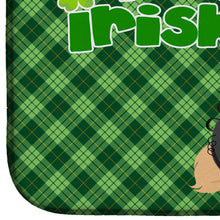 Load image into Gallery viewer, Gold Pekingese St. Patrick's Day Dish Drying Mat – Absorbent, Artistic Kitchen Essentials