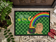 Load image into Gallery viewer, Gold Pekingese St. Patrick's Day Doormat - 24x36 Decorative Floor Mat – Indoor/Outdoor Rug with Artistic Flair