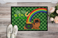 Load image into Gallery viewer, Red Pekingese St. Patrick's Day Doormat - 24x36 Decorative Floor Mat – Indoor/Outdoor Rug with Artistic Flair