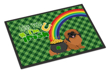 Load image into Gallery viewer, Red Pekingese St. Patrick's Day Doormat - 24x36 Decorative Floor Mat – Indoor/Outdoor Rug with Artistic Flair
