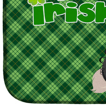 Load image into Gallery viewer, White Pekingese St. Patrick's Day Dish Drying Mat – Absorbent, Artistic Kitchen Essentials