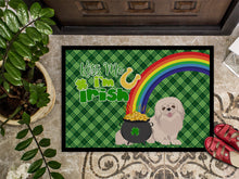 Load image into Gallery viewer, White Pekingese St. Patrick's Day Doormat - 24x36 Decorative Floor Mat – Indoor/Outdoor Rug with Artistic Flair