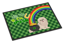 Load image into Gallery viewer, White Pekingese St. Patrick's Day Doormat - 24x36 Decorative Floor Mat – Indoor/Outdoor Rug with Artistic Flair