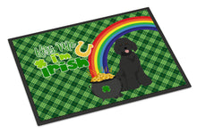 Load image into Gallery viewer, Standard Black Poodle St. Patrick's Day Doormat - 24x36 Decorative Floor Mat – Indoor/Outdoor Rug with Artistic Flair