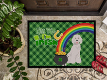 Load image into Gallery viewer, Standard White Poodle St. Patrick's Day Doormat - 24x36 Decorative Floor Mat – Indoor/Outdoor Rug with Artistic Flair