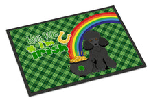 Load image into Gallery viewer, Toy Black Poodle St. Patrick's Day Doormat - 24x36 Decorative Floor Mat – Indoor/Outdoor Rug with Artistic Flair