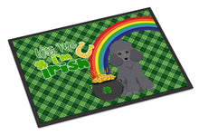 Load image into Gallery viewer, Toy Grey Poodle St. Patrick's Day Doormat - 24x36 Decorative Floor Mat – Indoor/Outdoor Rug with Artistic Flair