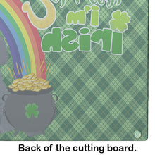 Load image into Gallery viewer, Toy Grey Poodle St. Patrick's Day Glass Cutting Boards – Durable, Decorative Kitchen Art Large