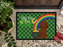 Load image into Gallery viewer, Toy Red Poodle St. Patrick's Day Doormat - 24x36 Decorative Floor Mat – Indoor/Outdoor Rug with Artistic Flair
