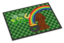 Load image into Gallery viewer, Toy Red Poodle St. Patrick's Day Doormat - 24x36 Decorative Floor Mat – Indoor/Outdoor Rug with Artistic Flair