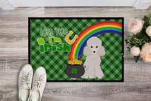 Load image into Gallery viewer, Toy White Poodle St. Patrick's Day Doormat - 24x36 Decorative Floor Mat – Indoor/Outdoor Rug with Artistic Flair
