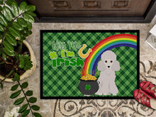 Load image into Gallery viewer, Toy White Poodle St. Patrick's Day Doormat - 24x36 Decorative Floor Mat – Indoor/Outdoor Rug with Artistic Flair