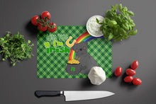 Load image into Gallery viewer, Black Pug St. Patrick's Day Glass Cutting Boards – Durable, Decorative Kitchen Art Large