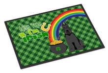Load image into Gallery viewer, Black Schnauzer St. Patrick's Day Doormat - 24x36 Decorative Floor Mat – Indoor/Outdoor Rug with Artistic Flair