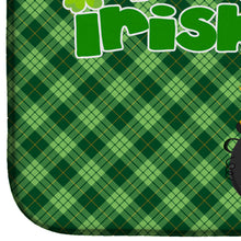 Load image into Gallery viewer, Black Scottish Terrier St. Patrick's Day Dish Drying Mat – Absorbent, Artistic Kitchen Essentials