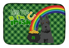 Load image into Gallery viewer, Black Scottish Terrier St. Patrick's Day Dish Drying Mat – Absorbent, Artistic Kitchen Essentials