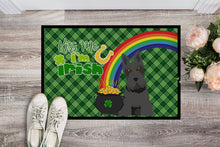 Load image into Gallery viewer, Black Scottish Terrier St. Patrick's Day Doormat - 24x36 Decorative Floor Mat – Indoor/Outdoor Rug with Artistic Flair