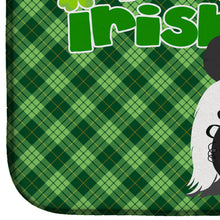 Load image into Gallery viewer, Black and White Shih Tzu St. Patrick's Day Dish Drying Mat – Absorbent, Artistic Kitchen Essentials
