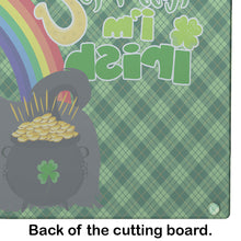 Load image into Gallery viewer, Black Shih Tzu St. Patrick's Day Glass Cutting Boards – Durable, Decorative Kitchen Art Large