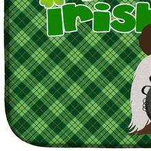 Load image into Gallery viewer, Liver and White Shih Tzu St. Patrick's Day Dish Drying Mat – Absorbent, Artistic Kitchen Essentials