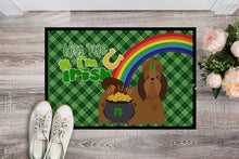 Load image into Gallery viewer, Red Shih Tzu St. Patrick's Day Doormat - 24x36 Decorative Floor Mat – Indoor/Outdoor Rug with Artistic Flair