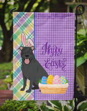 Load image into Gallery viewer, Black Pit Bull Terrier Easter Garden Flag – Decorative Outdoor Yard Flag