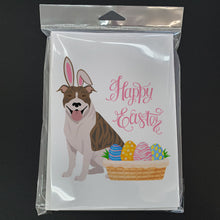 Load image into Gallery viewer, Fawn Brindle Pit Bull Terrier Easter Greeting Cards -  Blank Note Cards – 8-Pack of Artist-Designed Cards with Envelopes