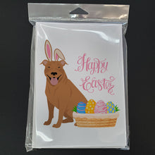 Load image into Gallery viewer, Red Pit Bull Terrier Easter Greeting Cards -  Blank Note Cards – 8-Pack of Artist-Designed Cards with Envelopes