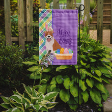 Load image into Gallery viewer, Red and White Pit Bull Terrier Easter Garden Flag – Decorative Outdoor Yard Flag