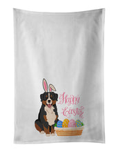 Load image into Gallery viewer, Bernese Mountain Dog Easter White Kitchen Towel Set of 2 Dish Towels