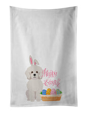 Load image into Gallery viewer, Bichon Frise Easter White Kitchen Towel Set of 2 Dish Towels