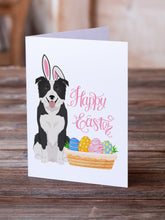 Load image into Gallery viewer, Black and White Border Collie Easter Greeting Cards -  Blank Note Cards – 8-Pack of Artist-Designed Cards with Envelopes