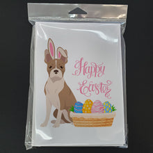 Load image into Gallery viewer, Fawn Boston Terrier Easter Greeting Cards -  Blank Note Cards – 8-Pack of Artist-Designed Cards with Envelopes
