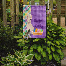 Load image into Gallery viewer, White Boston Terrier Easter Garden Flag – Decorative Outdoor Yard Flag