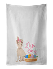 Load image into Gallery viewer, White Boston Terrier Easter White Kitchen Towel Set of 2 Dish Towels