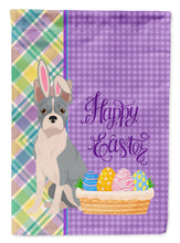 Load image into Gallery viewer, Blue Boston Terrier Easter Garden Flag – Decorative Outdoor Yard Flag