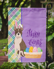 Load image into Gallery viewer, Brindle Boston Terrier Easter Garden Flag – Decorative Outdoor Yard Flag