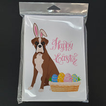 Load image into Gallery viewer, Natural Eared Red Fawn Boxer Easter Greeting Cards -  Blank Note Cards – 8-Pack of Artist-Designed Cards with Envelopes