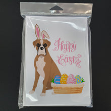 Load image into Gallery viewer, Natural Eared Fawn Boxer Easter Greeting Cards -  Blank Note Cards – 8-Pack of Artist-Designed Cards with Envelopes