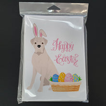 Load image into Gallery viewer, Natural Eared White Boxer Easter Greeting Cards -  Blank Note Cards – 8-Pack of Artist-Designed Cards with Envelopes