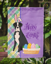 Load image into Gallery viewer, Natural Eared Black Boxer Easter Garden Flag – Decorative Outdoor Yard Flag