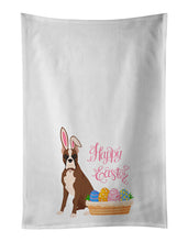 Load image into Gallery viewer, Red Fawn Boxer Easter White Kitchen Towel Set of 2 Dish Towels