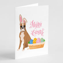 Load image into Gallery viewer, Fawn Boxer Easter Greeting Cards -  Blank Note Cards – 8-Pack of Artist-Designed Cards with Envelopes