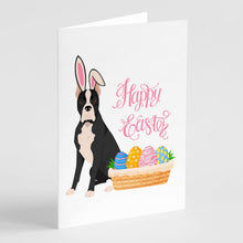 Load image into Gallery viewer, Black Boxer Easter Greeting Cards -  Blank Note Cards – 8-Pack of Artist-Designed Cards with Envelopes
